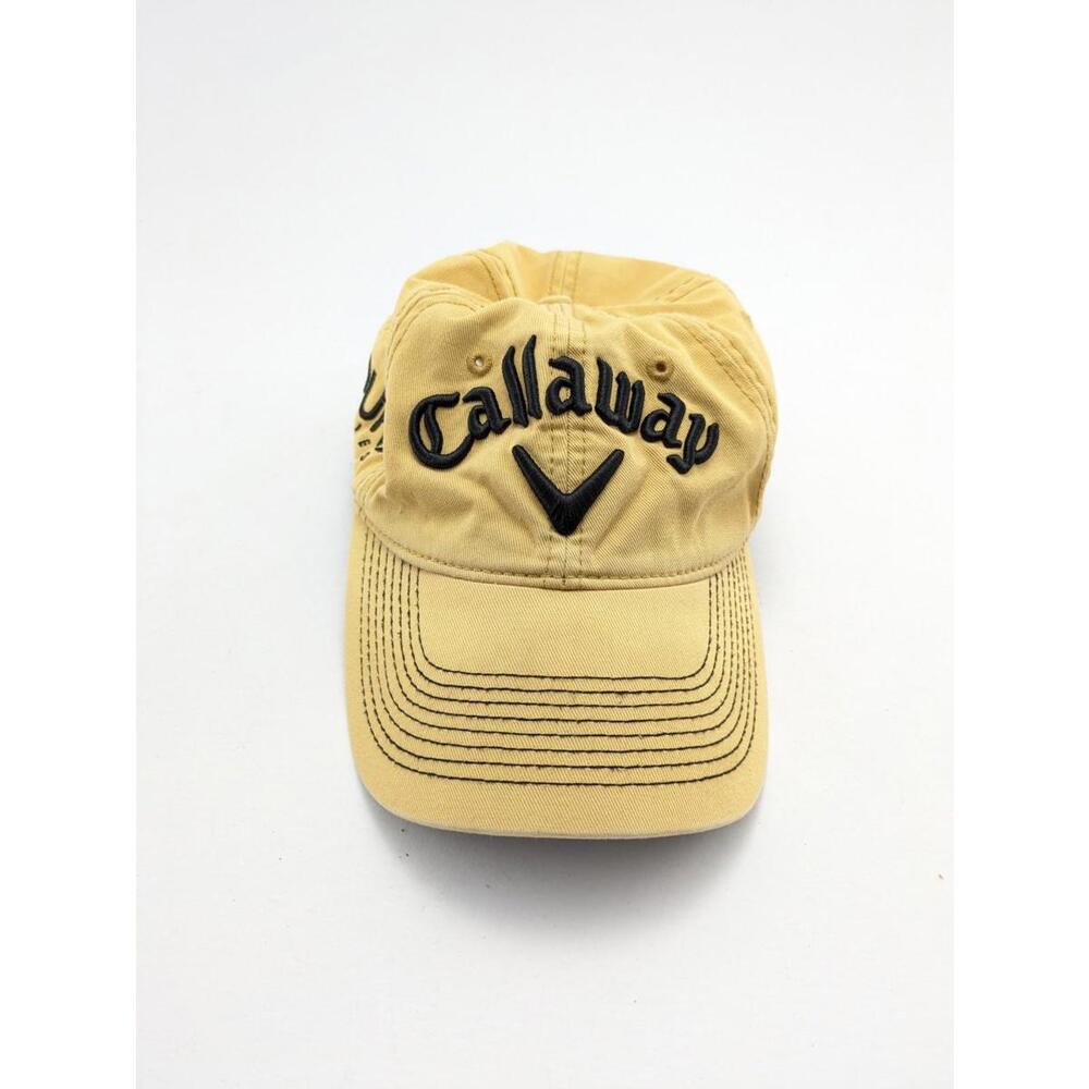 Mens Callaway Golf Tour i Series Odyssey Yellow Gold Adjustable Golf Hat Cap
